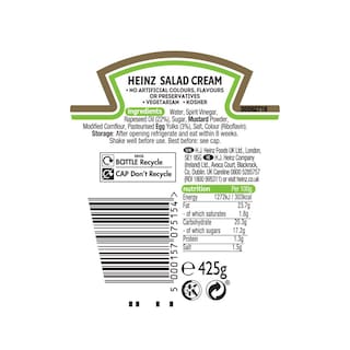 HEINZ | Σάλτσα Για Σαλάτα Salad Cream 425g