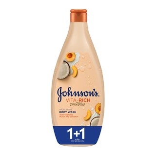 JOHNSON | Αφρόλουτρο Vita-Rich Καρύδα & Ροδάκινο 750ml 1+1 Δώρο