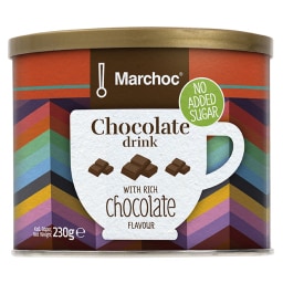 MARCHOC | Chocolate Drink Milk 0% Sugar 230g