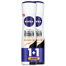 NIVEA | Αποσμητικό Spray Black & White Ultimate 150ml 1+1 Δώρο