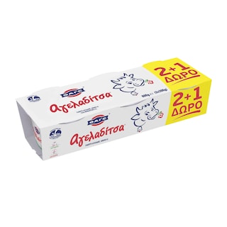ΑΓΕΛΑΔΙΤΣΑ | Γιαούρτι Αγελάδος 4% Λιπαρά 200g 2+1 Δώρο