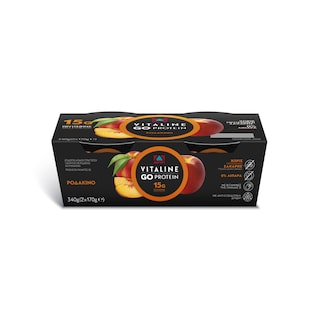 VITALINE | Επιδόρπιο Γιαουρτιού Protein Ροδάκινο  2 Χ 170 gr