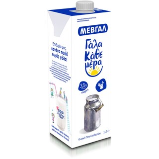 ΜΕΒΓΑΛ | MILK 3,5 % ΛΙΠΑΡΑ ΟΛΗ ΜΕΡΑ ΓΑΛΑ 1 LT