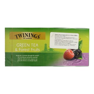 TWININGS | Green Tea Forest Fruits 25 Pieces