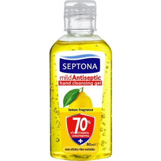 SEPTONA | Αντισηπτικό Gel Χεριών Λεμόνι 70% 80ml