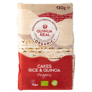 QUINOA REAL | Ρυζογκοφρέτες Ολικής Άλεσης & Κινόα Vegan 130g