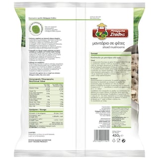 ΜΠΑΡΜΠΑ ΣΤΑΘΗΣ | Mushrooms Sliced Frozen 450g