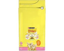 FRISKIES | Γατοτροφή Κοτόπουλο και Λαχανικά Junior  1.5 kg