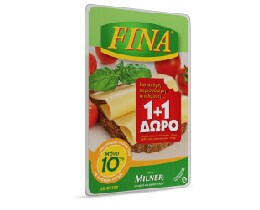FINA | Τυρί Μαλακό 10% Λιπαρά Φέτες 175g 1+1 Δώρο