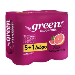 Αναψυκτικό Pink Grapefruit Στέβια Κουτί 6X330ml 5+1 Δώρο