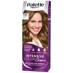 PALETTE | Βαφή Μαλλιών Intensive Color Creme 7.65 Λαμπερή Μόκα 1 Τεμ.