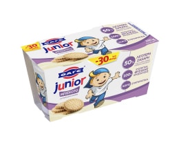 JUNIOR | Παιδικό Γιαούρτι Μπισκότο 2x140g Έκπτωση 0.30E