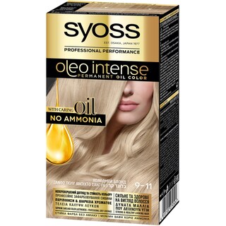 SYOSS | Βαφή Μαλλιών Oleo Intense 9.11 Ξανθό Πολύ Ανοιχτό Σαντρέ 1 Τεμ.
