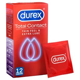 DUREX | Προφυλακτικά Total Contact Thin Feel & Extra Lube 12 Τεμάχια