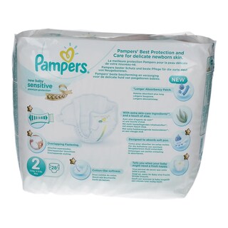 PAMPERS | NEW BABY SENSITIVE | ΠΑΝΕΣ ΜΩΡΟΥ MINI 3 - 6 KGR No 2 28 ΤΕΜ