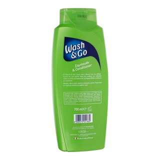 WASH&GO | SHAMPOO 2 ΣΕ 1 ΚΑΝΟΝΙΚΑ ΜΑΛΛΙΑ 700 ML