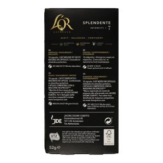 LOR | Κάψουλες Καφέ Espresso Splendente 10x5.2g