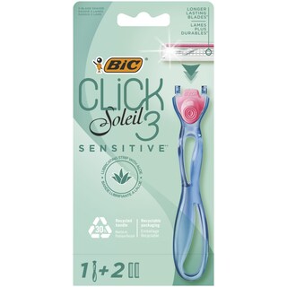 BIC | Shaving Set Click 3 Soleil Sensitive + Refills 1 Piece