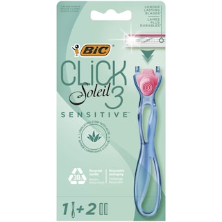 BIC | Σετ Ξυρίσματος Click 3 Soleil Sensitive + Ανταλλακτικά 1 Τεμάχιο