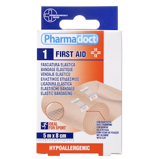PHARMADOCT | ΕΠΙΔΕΣΜΟΣ ΕΛΑΣΤΙΚΟΣ 8 CM Χ 5 Μ 1 ΤΕΜ