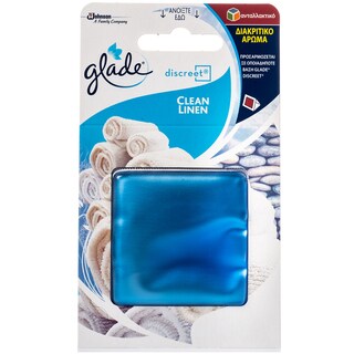 GLADE | Αρωματικό Χώρου Ανταλλακτικό Discreet Clean Linen 1 Τεμάχιο