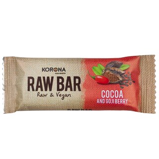 RAW | Μπάρα Korona Κακάο & Γκότζι Μπέρι 30g