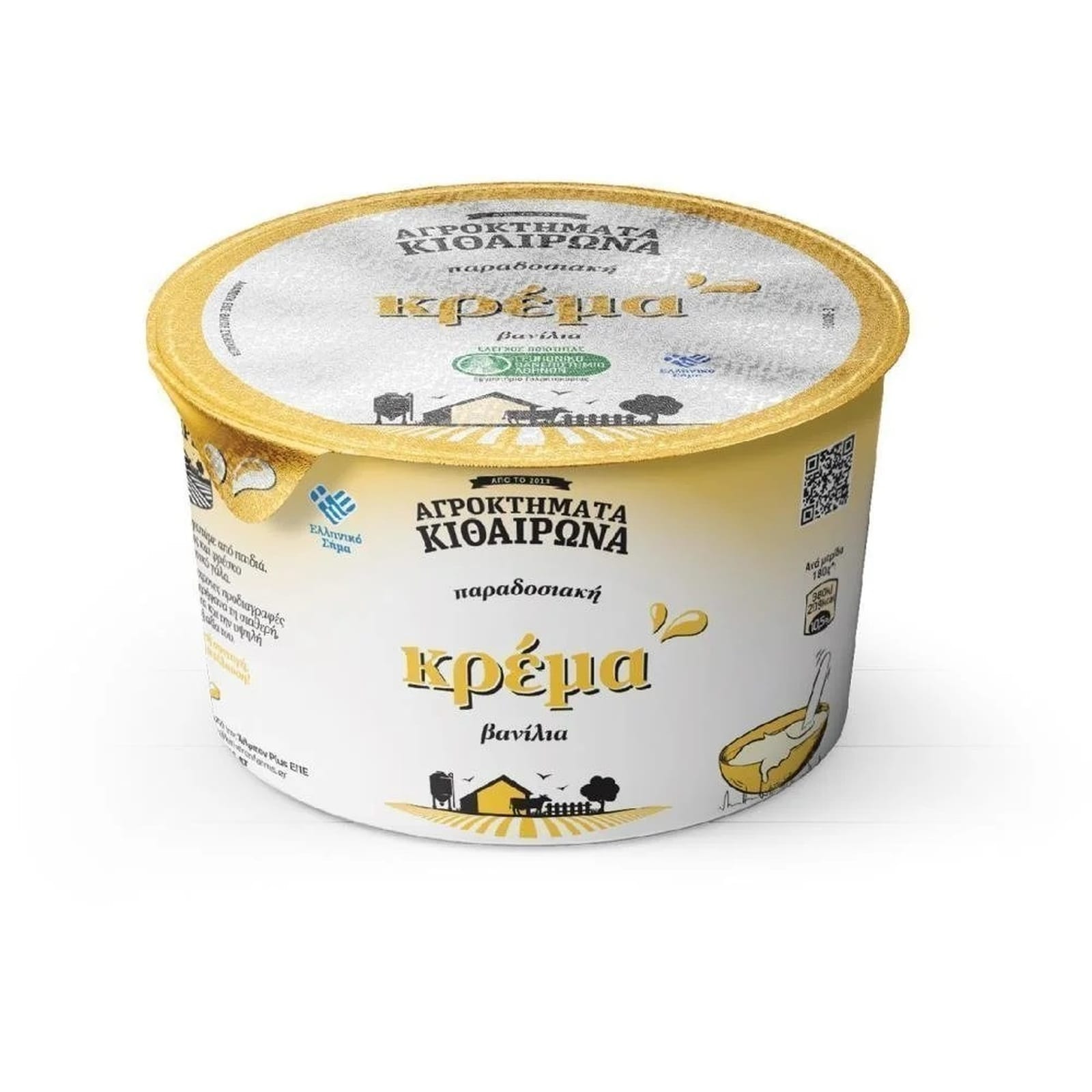 ΑΓΡΟΚΤΗΜΑΤΑ ΚΙΘΑΙΡΩΝΑ Κρέμα Βανίλια 180g