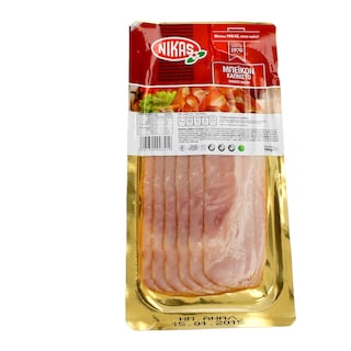 ΝΙΚΑΣ | ΜΠΕΪΚΟΝ ΚΑΠΝΙΣΤΟ ΣΕ ΦΕΤΕΣ 161 GR