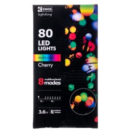 - | Χριστουγεννιάτικα Λαμπάκια LED Πολύχρωμα με Πρόγραμμα 8m 1 Τεμάχιο