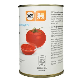 365 | Τομάτα Ψιλοκομμένη 400g