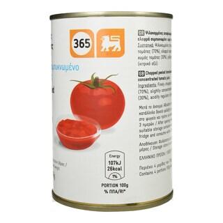 365 | Τομάτα Ψιλοκομμένη 400g