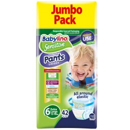 BABYLINO | Πάνες Βρακάκι Μωρού Sensitive Νο6 42 Τεμάχια