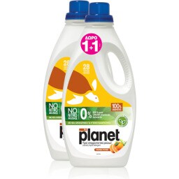PLANET | Υγρό Πλυντηρίου Ρούχων Orange Power 28 Μεζούρες 1+1 Δώρο