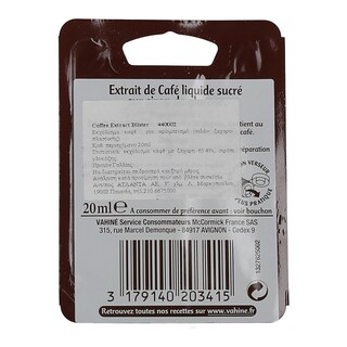 VAHINE | ΦΥΣΙΚΟ ΕΚΧΥΛΙΣΜΑ ΚΑΦΕ 20 ML