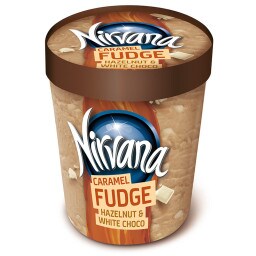 NIRVANA | Παγωτό Caramel Fudge Hazelnut & White Choco 470 ml