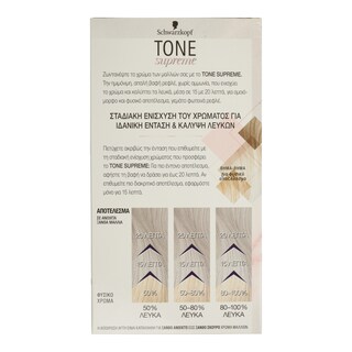 TONE SUPREME | Βαφή Μαλλιών Νο S1 Ασημί Ανοιχτό 1 Τεμ.