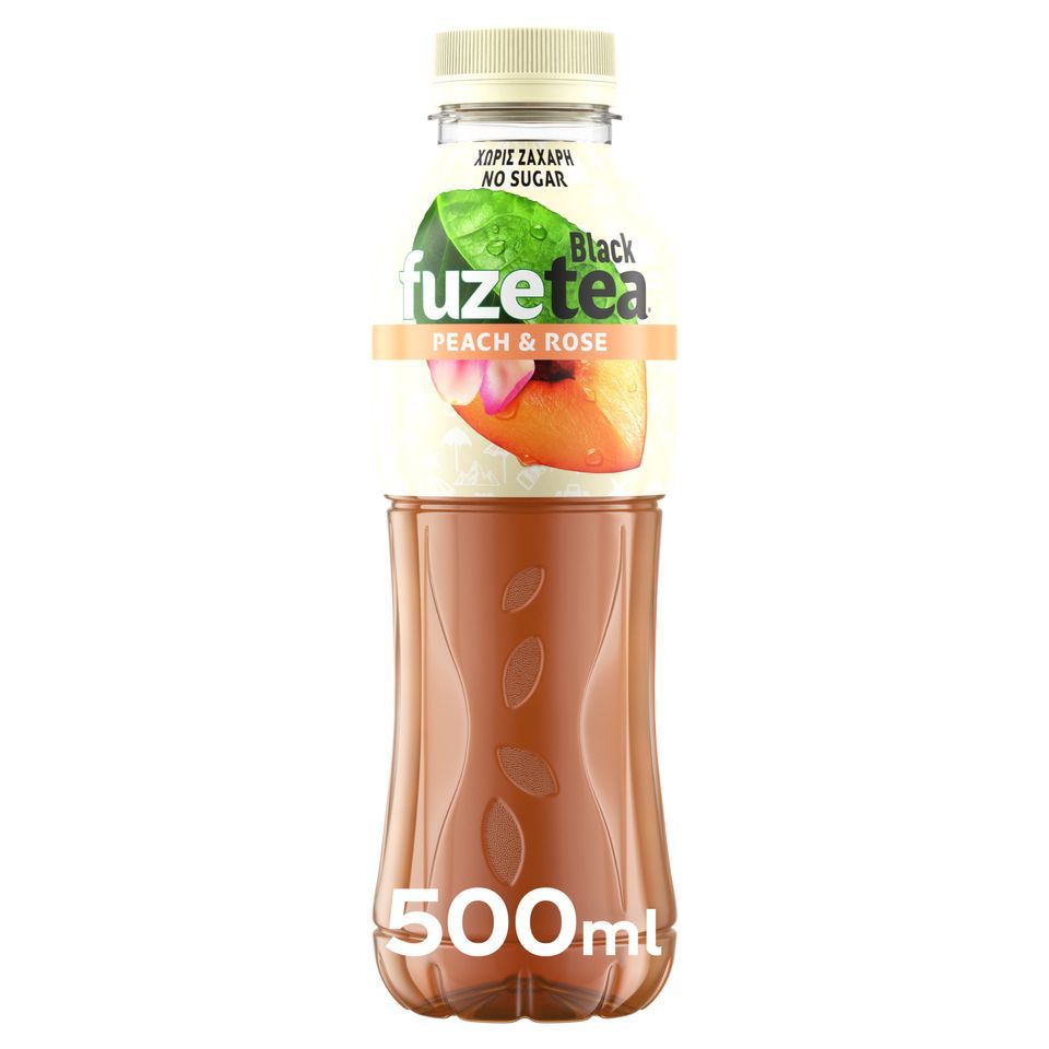 Ice Tea Ροδάκινο Τριαντάφυλλο Χωρίς Ζάχαρη 500ml