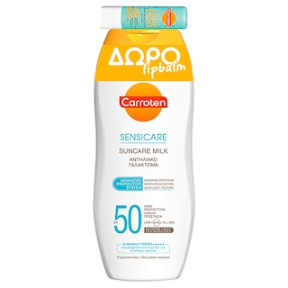 CARROTEN | Αντηλιακό Milk Sensicare SPF50 + Δώρο Lip Balm 200 ml