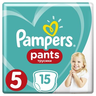 PAMPERS | Πάνες βρακάκι Μωρού Pants Νο5 11-18kg 15 Τεμάχια