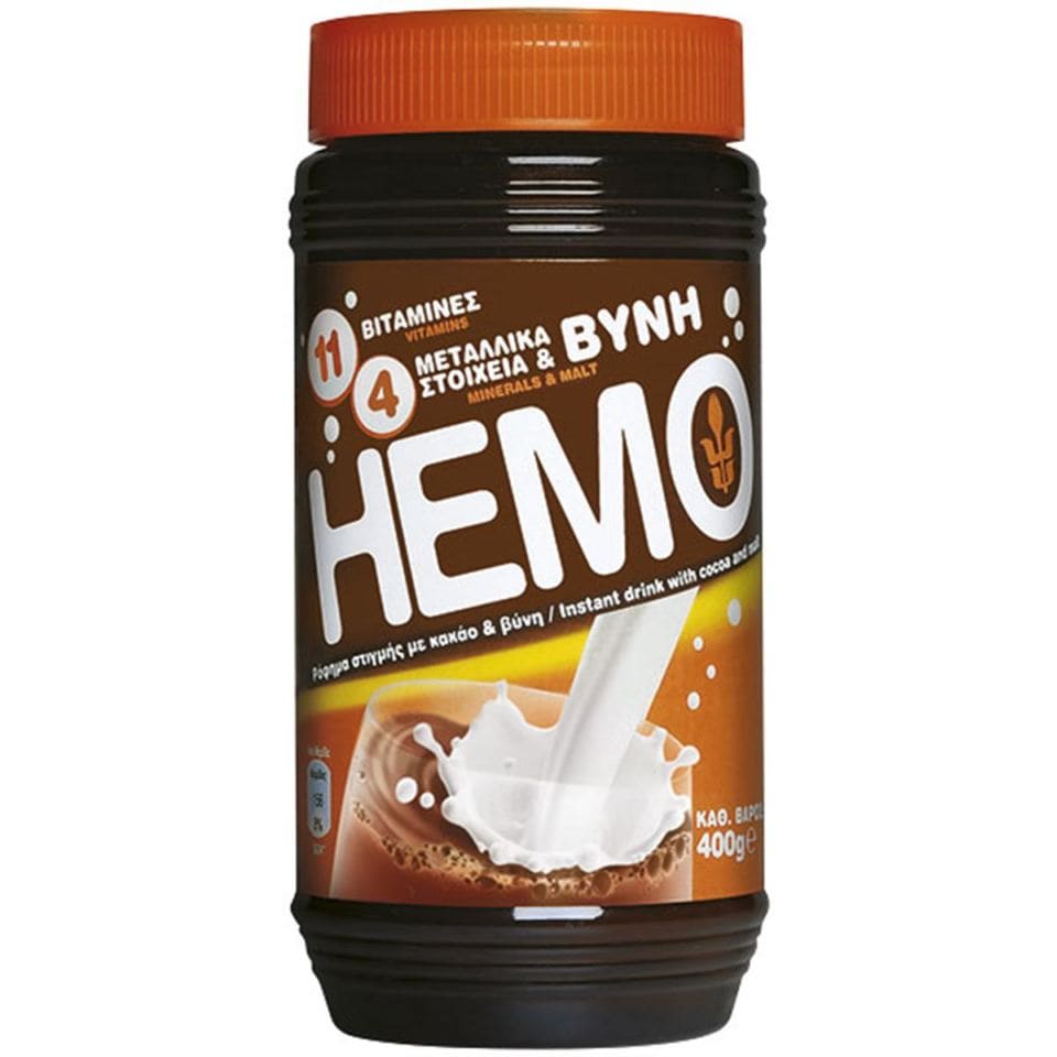 HEMO Ρόφημα Στιγμής Κακάο & Βύνη 400g