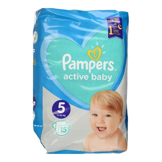 PAMPERS | ΠΑΝΕΣ ΜΩΡΟΥ ACTIVE BABY GIANT ΝΟΥΜΕΡΟ 5 (11-16 KG) 15 ΤΕΜ