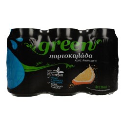 GREEN | ΑΝΑΨΥΚΤΙΚΟ ΠΟΡΤΟΚΑΛΑΔΑ 6 Χ 6X330ML