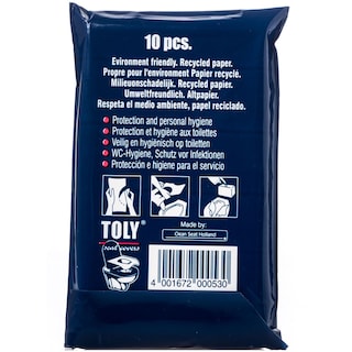 TOLY | ΚΑΛΥΜΜΑ ΛΕΚΑΝΗΣ ΜΙΑΣ ΧΡΗΣΕΩΣ 10 ΤΕΜ