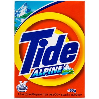 TIDE | Απορρυπαντικό Ρούχων Σκόνη Alpine 450g