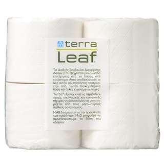 TERRA LEAF | Χαρτί Υγείας 3 Φύλλα 12 Ρολά 1.53kg