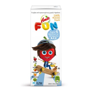 AMITA | FUN | Φυσικός Χυμός 4 Φρούτα 250ml