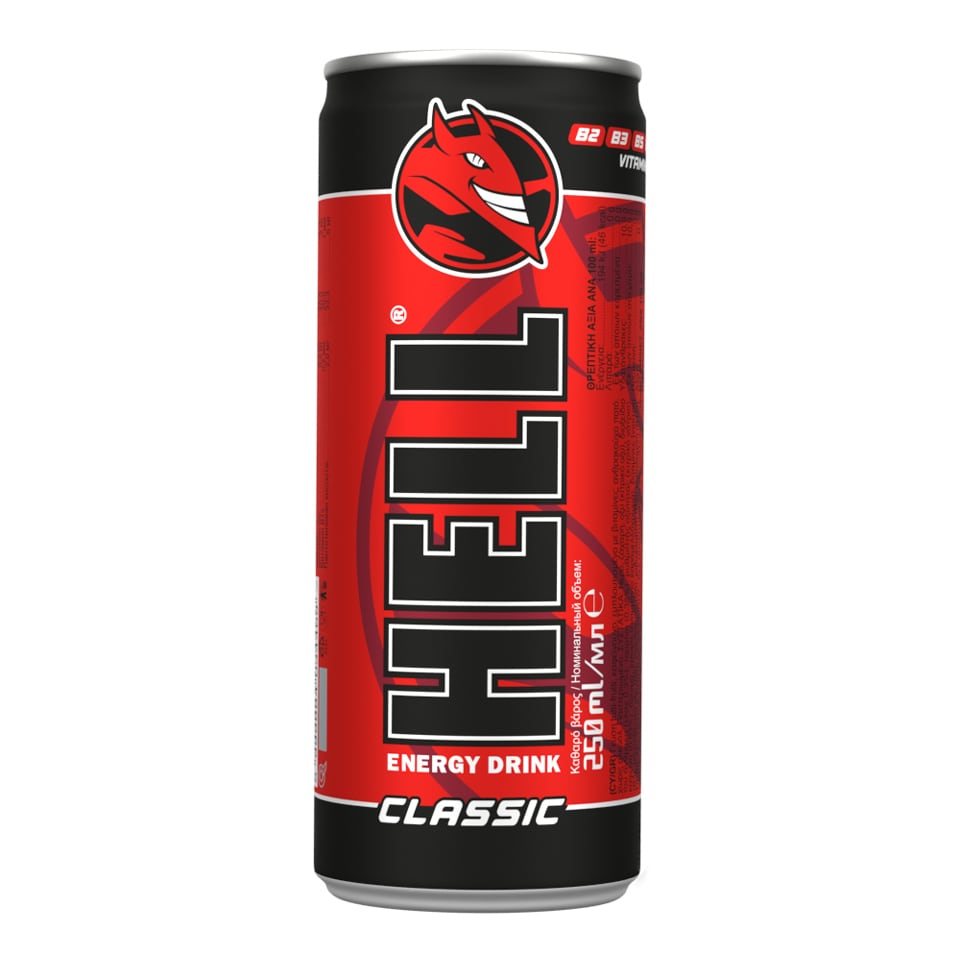 HELL Ενεργειακό Ποτό Classic Κουτί 250ml