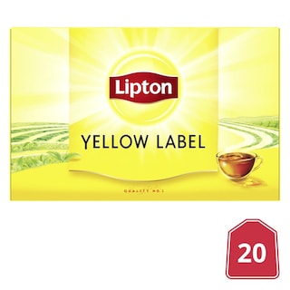 LIPTON | ΤΣΑΪ ΜΑΥΡΟ ΚΙΤΡΙΝΗ ΕΤΙΚΕΤΑ 20 ΦAKΕΛΑ Χ 1,5 GR