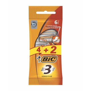 BIC | Ξυραφάκια Sensitive 4+2 Τεμάχια Δώρο