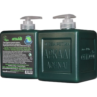 ΑΡΚΑΔΙ | Υγρό Πράσινο Σαπούνι Χεριών Αντιβακτηριδιακό Αντλία 500ml